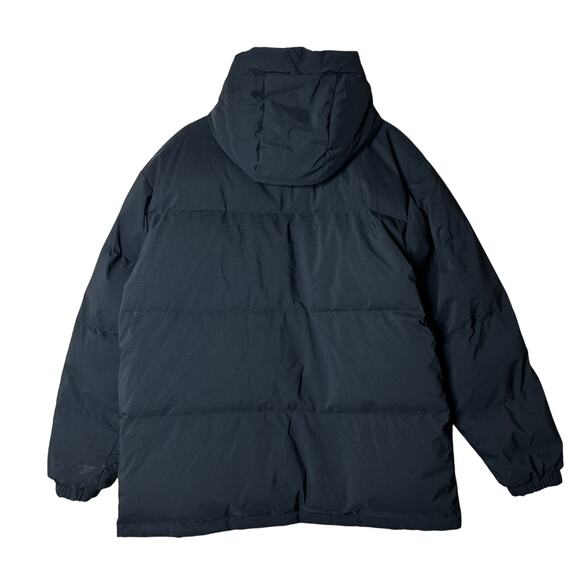 Adidas Mens Terrex Jacket Duck Down Size L Reversible 3 Stripe Black Red Puffer - Picture 6 of 7